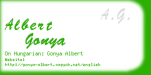albert gonya business card
